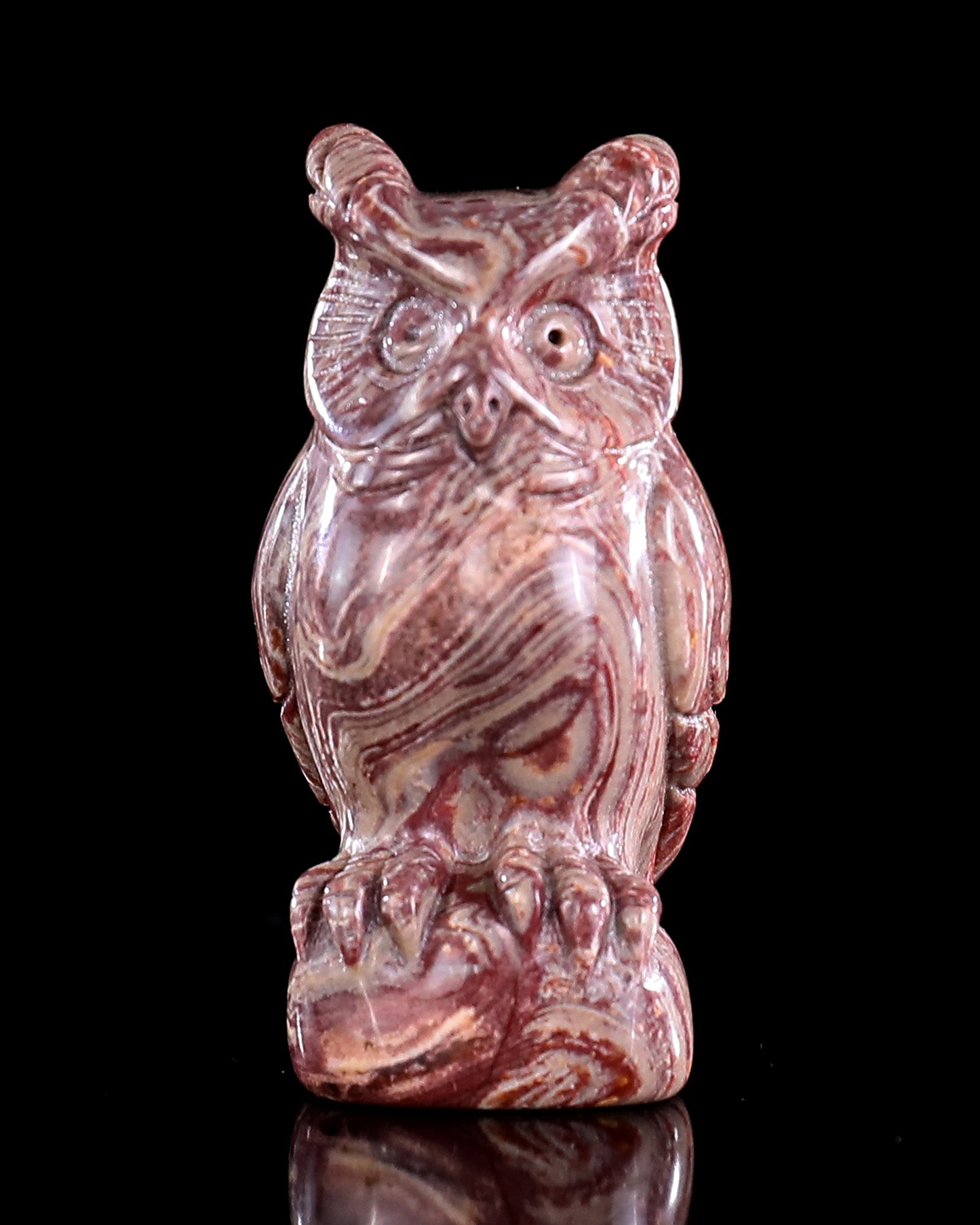 Hand Carved Crystal Owl Sculpture Dedicated Link For Checkout