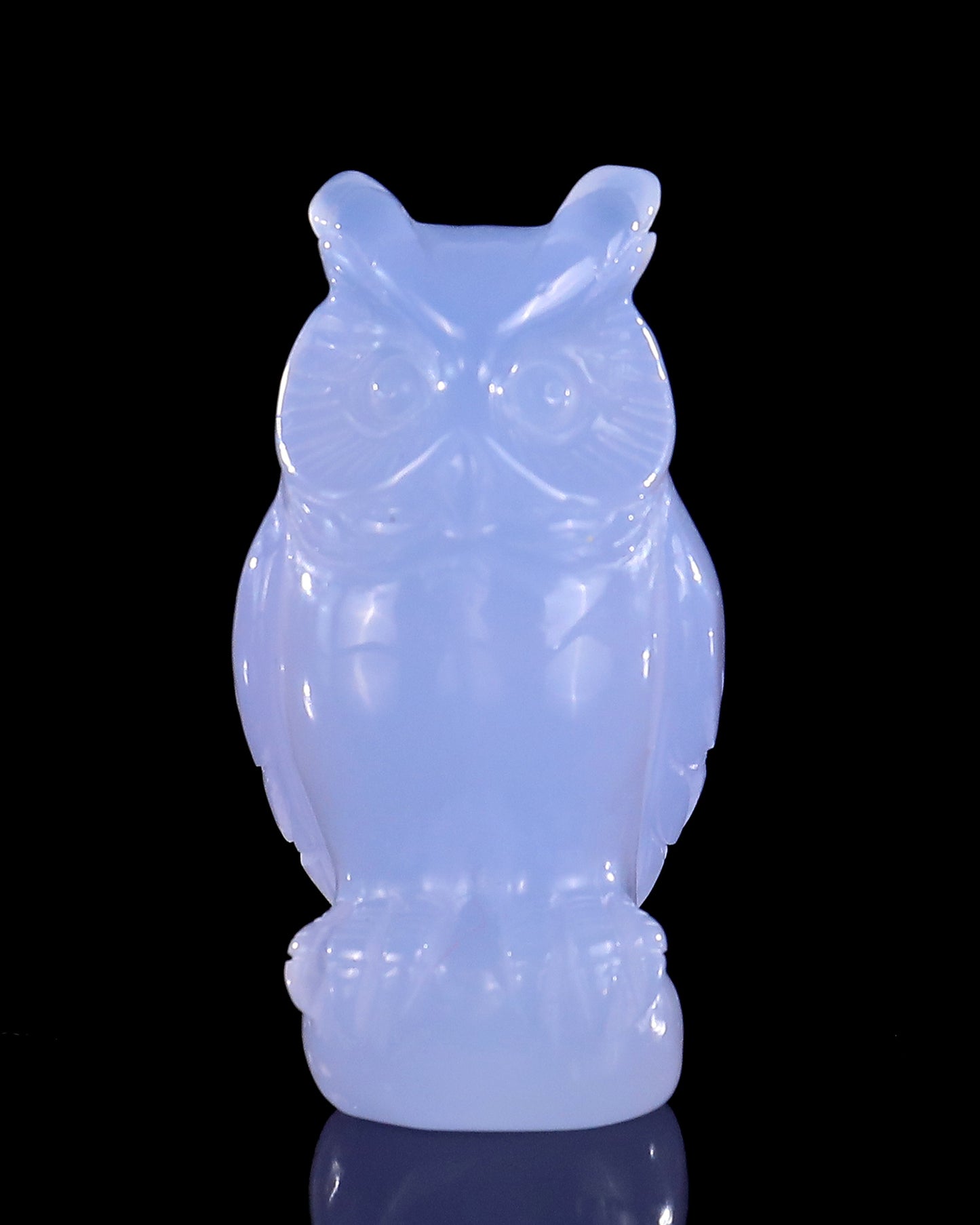 Hand Carved Crystal Owl Sculpture Dedicated Link For Checkout