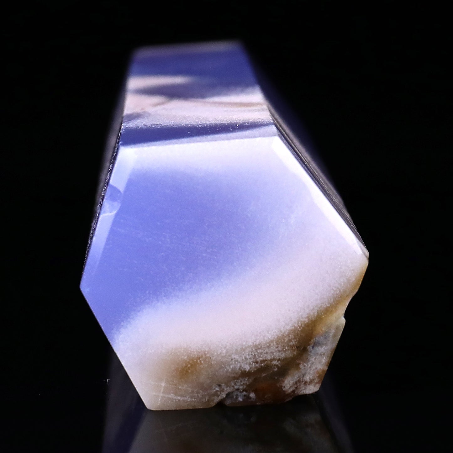 150mm Blue Chalcedony Hand Carved Crystal Point Crystallumi