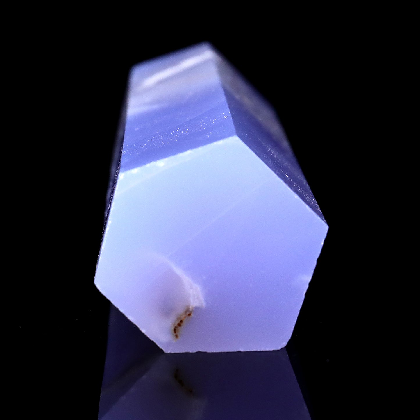 160mm Blue Chalcedony Hand Carved Crystal Point Crystallumi