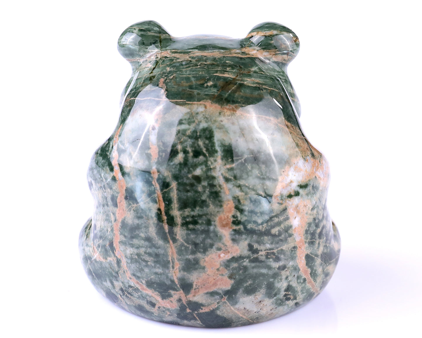 2.8" Jiulong Jade Hand Carved Crystal Panda Sculpture Crystallumi