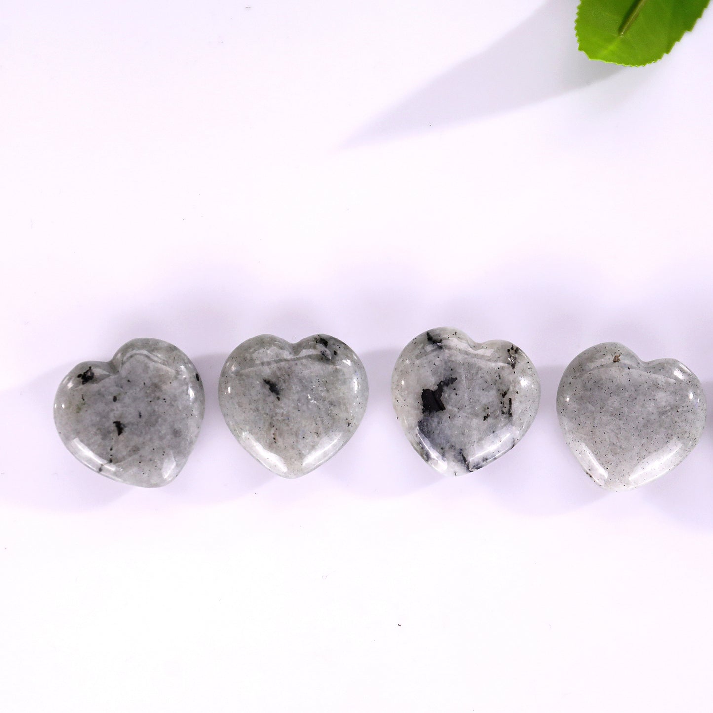 Natural Labradorite Hand Carved Crystal Heart