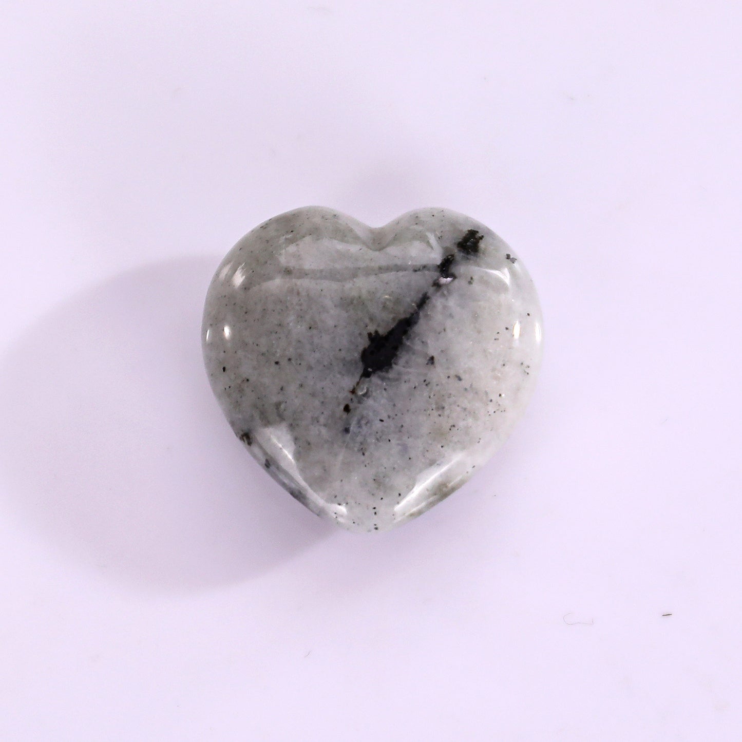 Natural Labradorite Hand Carved Crystal Heart