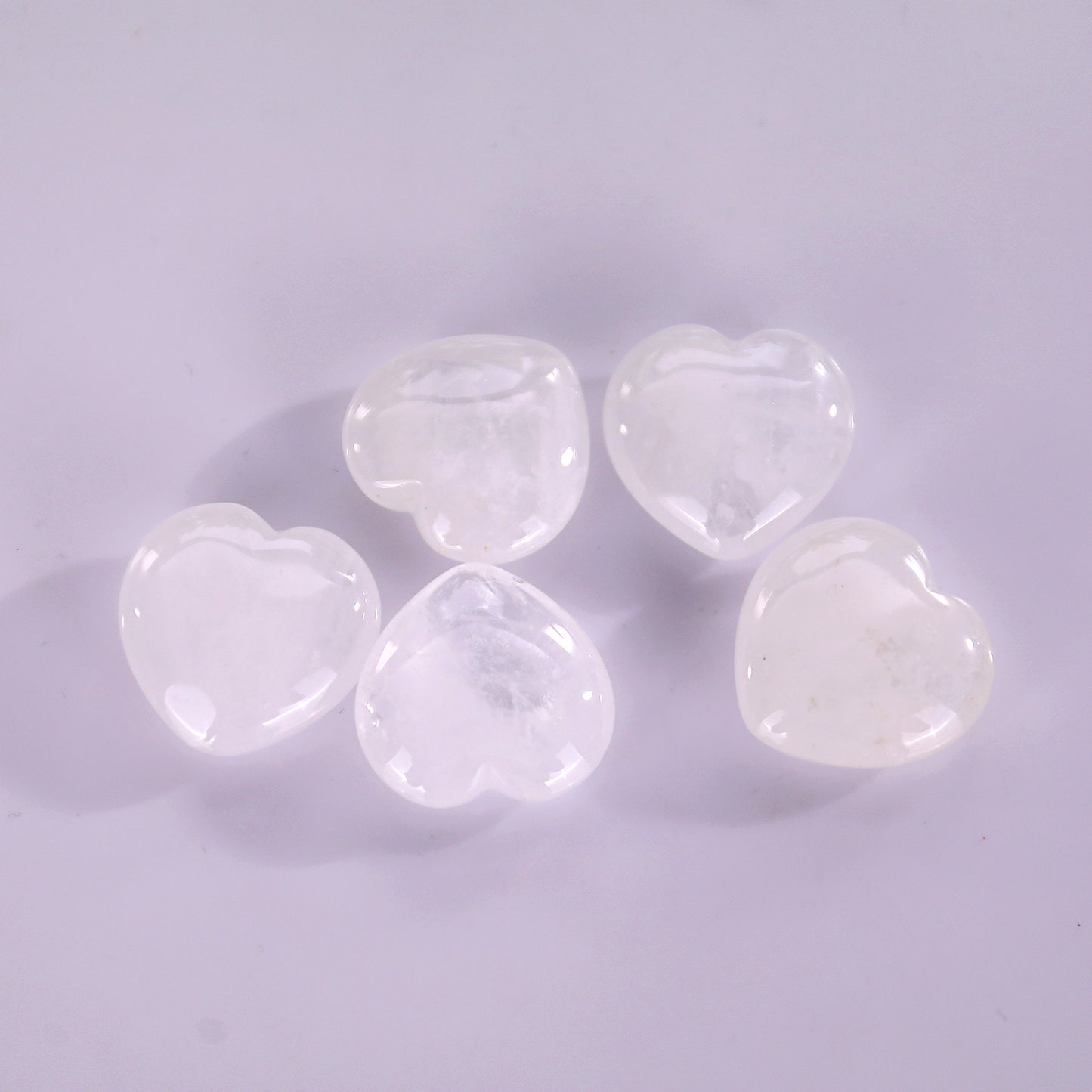 Natural Angolan Quartz Rock Hand Carved Crystal Heart