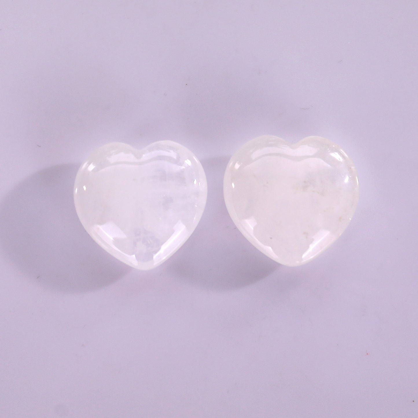 Natural Angolan Quartz Rock Hand Carved Crystal Heart
