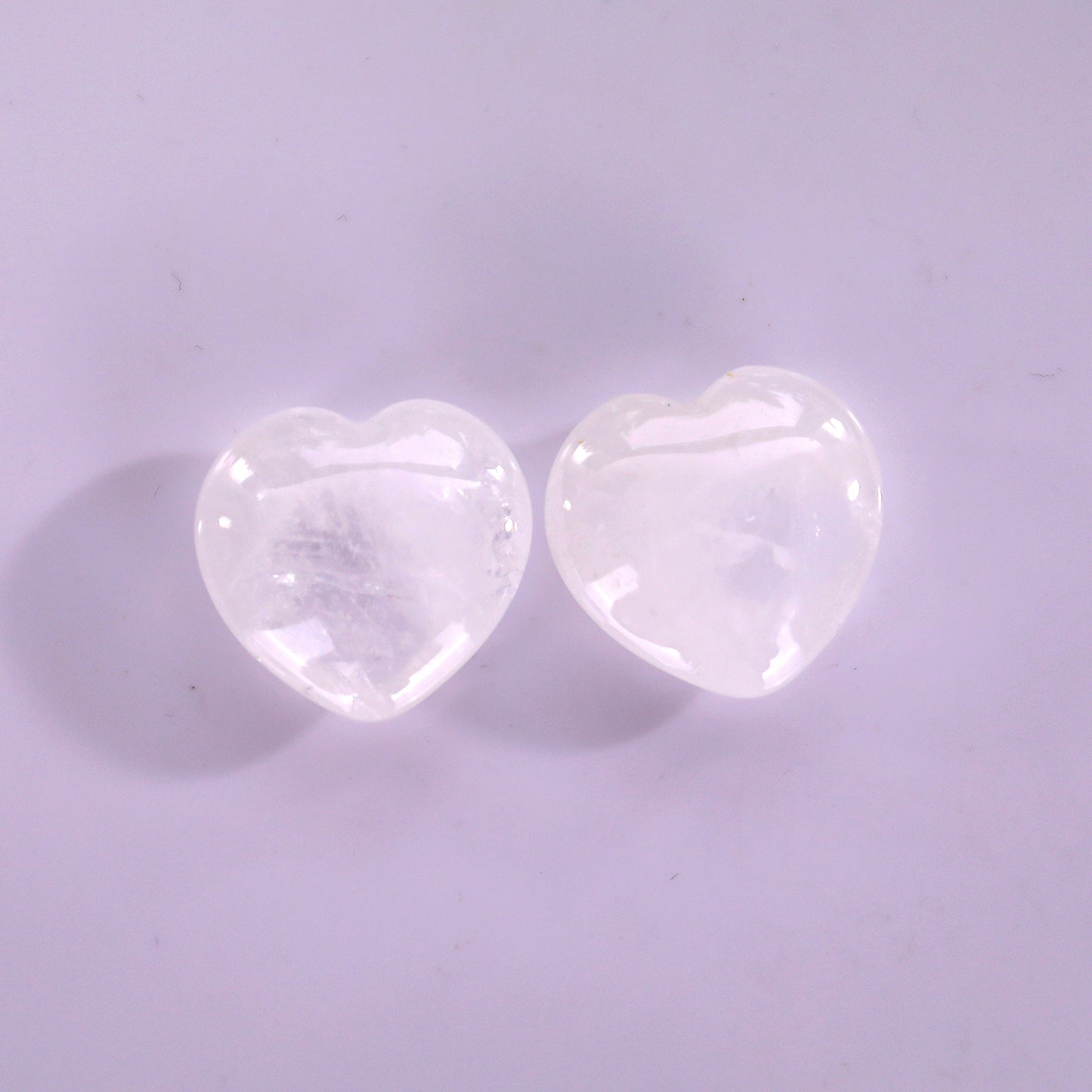 Natural Angolan Quartz Rock Hand Carved Crystal Heart