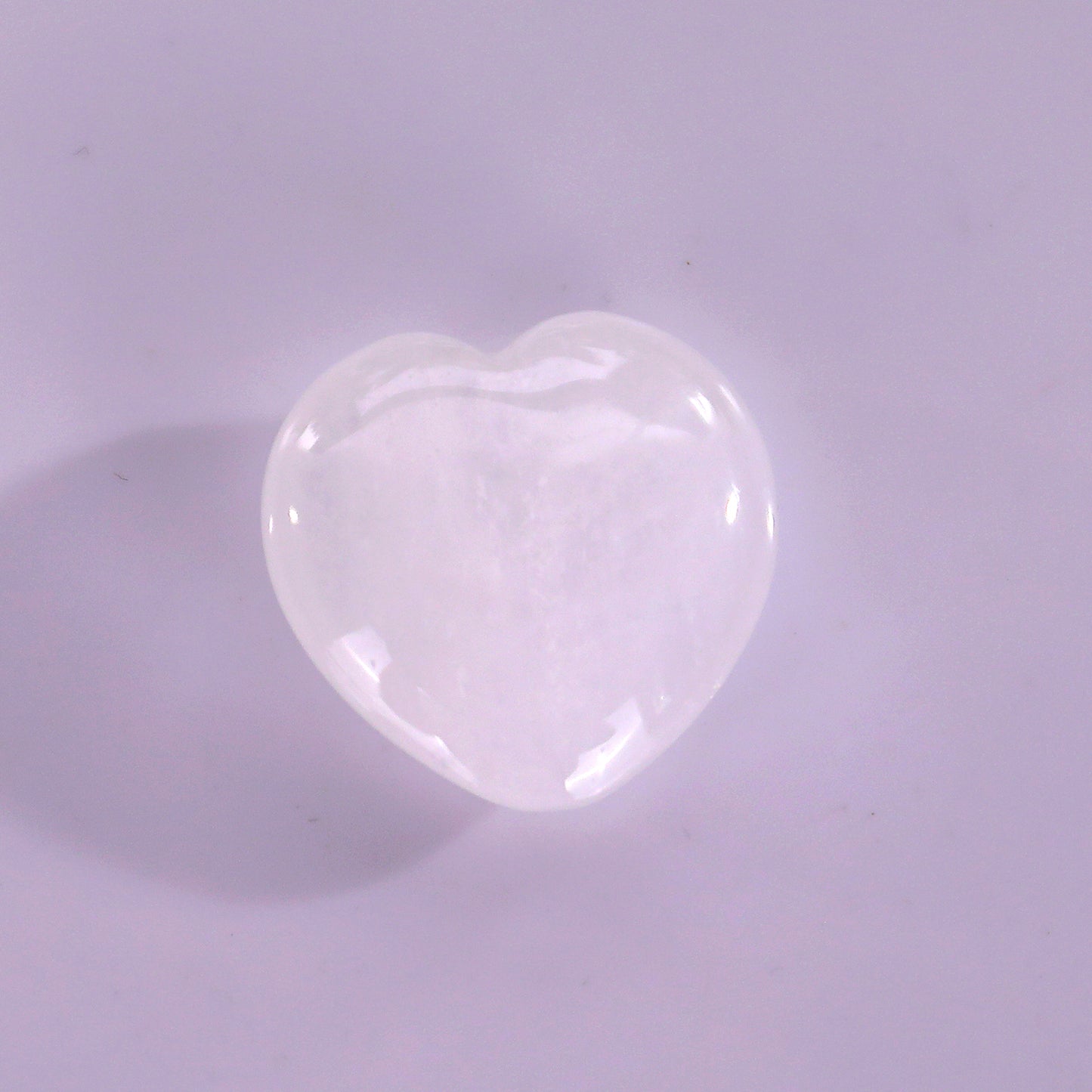 Natural Angolan Quartz Rock Hand Carved Crystal Heart
