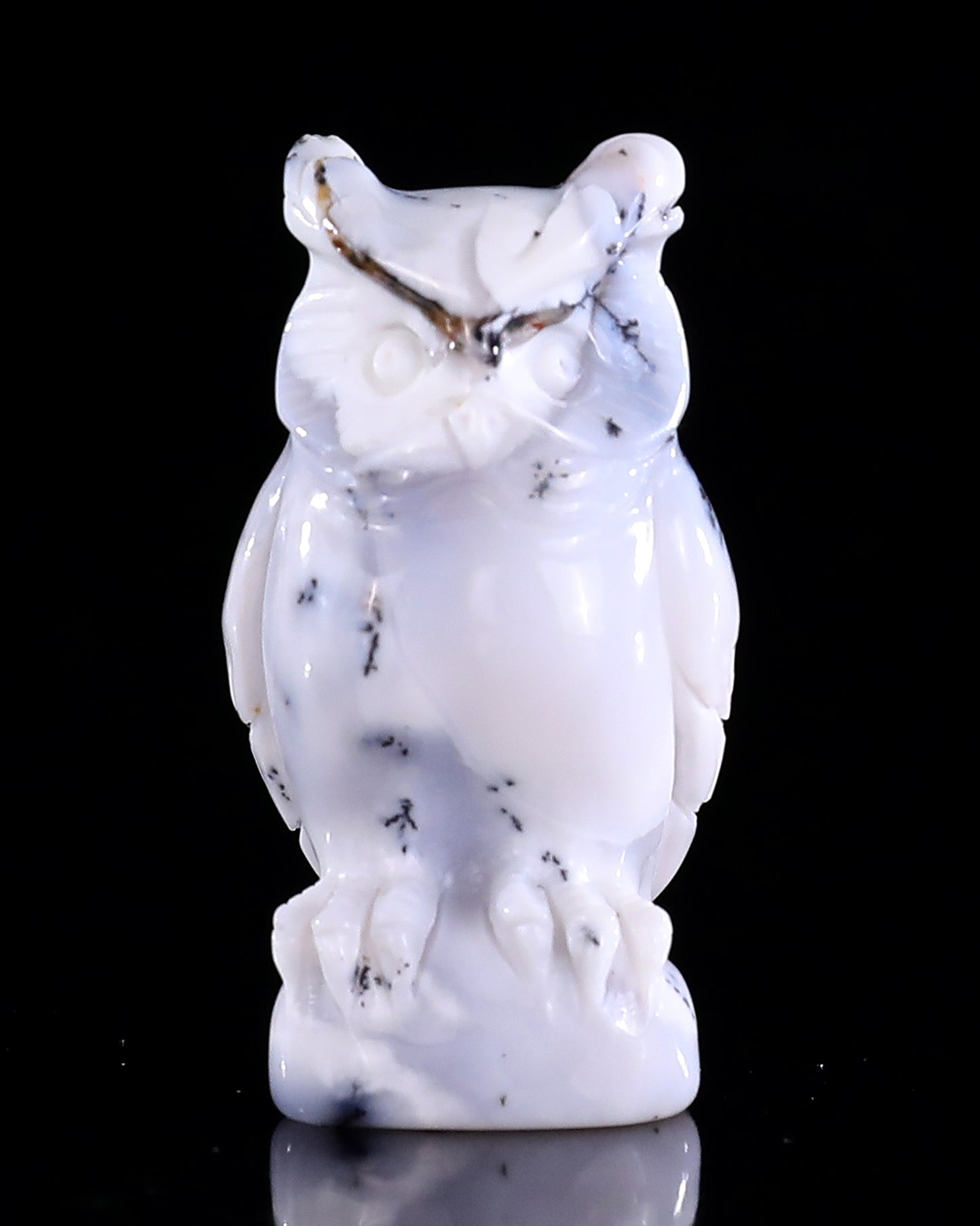 Hand Carved Crystal Owl Sculpture Dedicated Link For Checkout