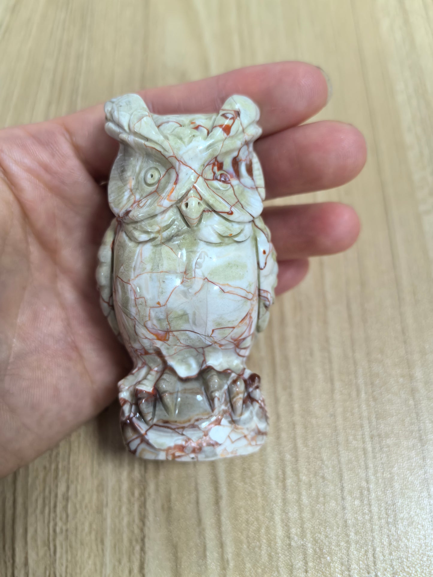 Natural Quartz Rock Druse Hand Carved Crystal Owl Sculpture Dedicated Link For Checkout