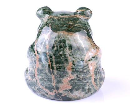 2.8" Jiulong Jade Hand Carved Crystal Panda Sculpture Crystallumi