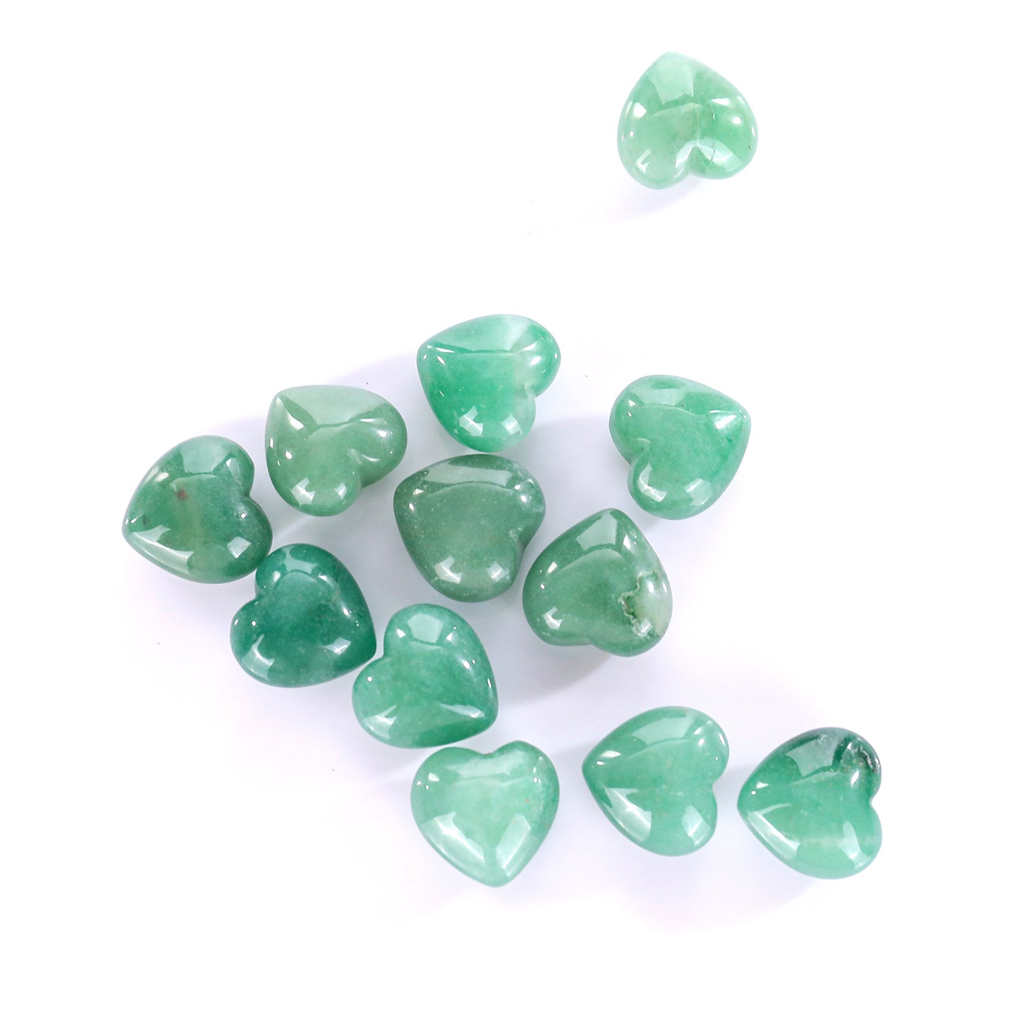 Natural Green Aventurine Hand Carved Crystal Heart