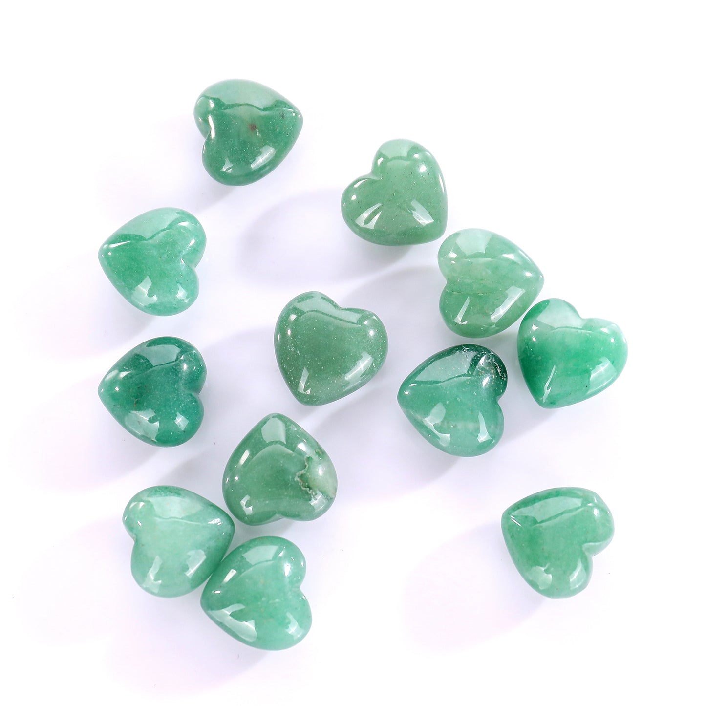 Natural Green Aventurine Hand Carved Crystal Heart
