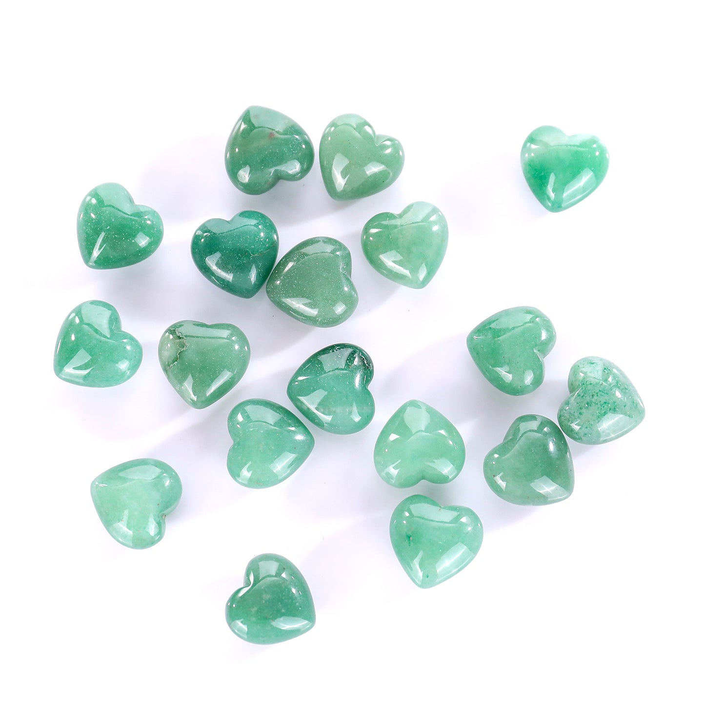Natural Green Aventurine Hand Carved Crystal Heart