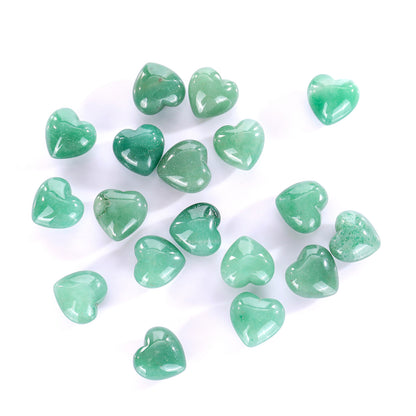Natural Green Aventurine Hand Carved Crystal Heart