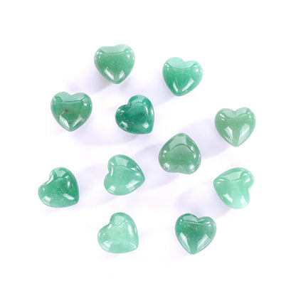 Natural Green Aventurine Hand Carved Crystal Heart
