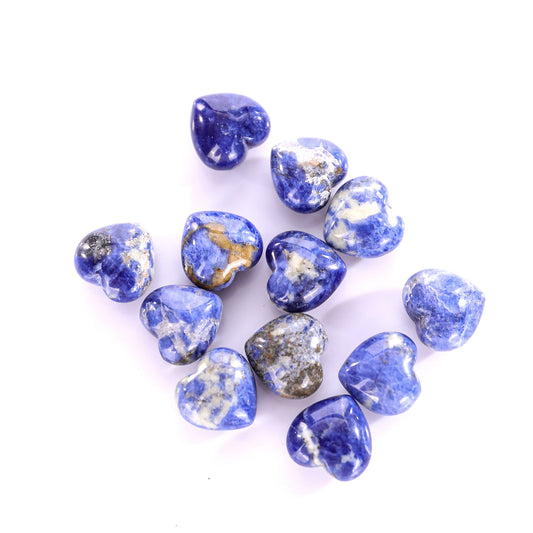 Natural Blue Aventurine Hand Carved Crystal Heart