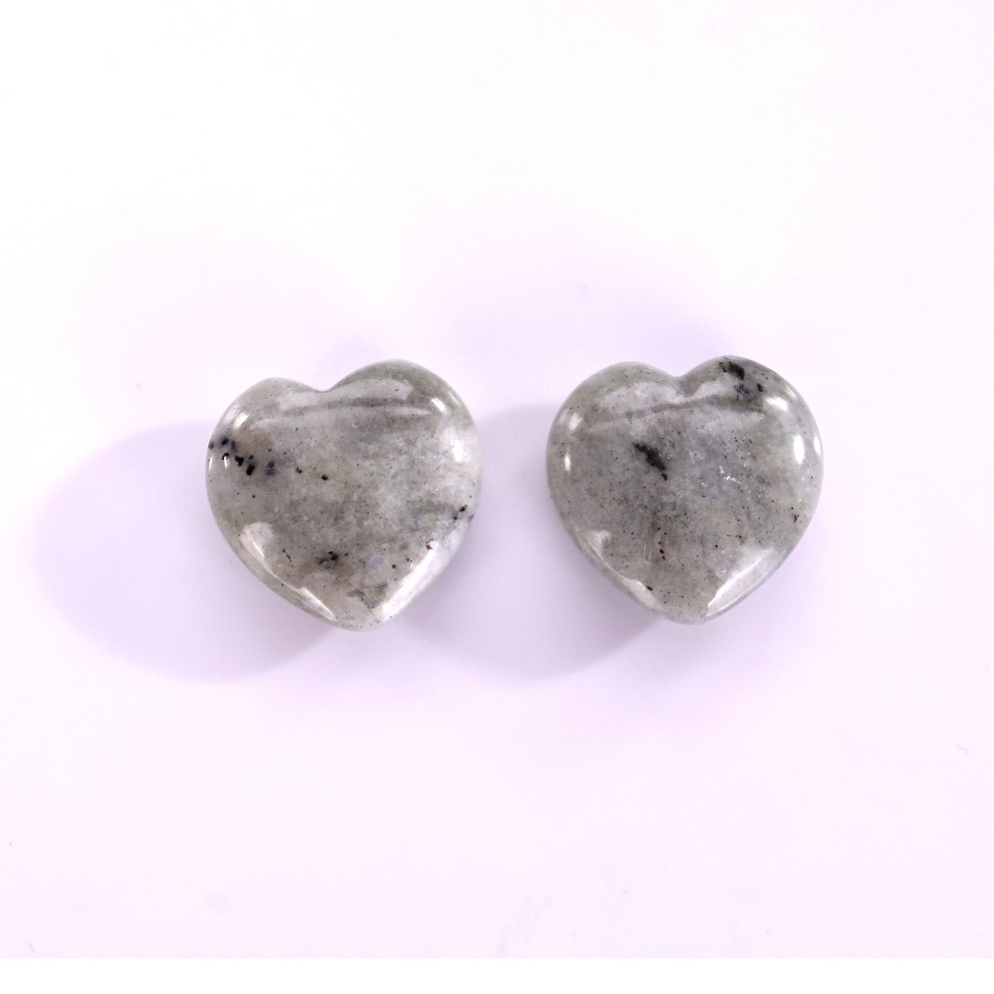 Natural Labradorite Hand Carved Crystal Heart