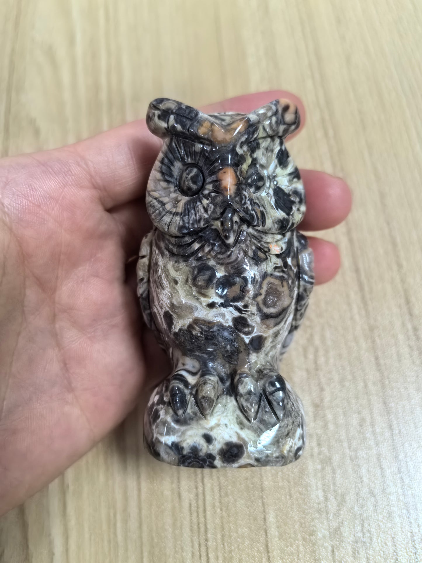 Natural Quartz Rock Druse Hand Carved Crystal Owl Sculpture Dedicated Link For Checkout
